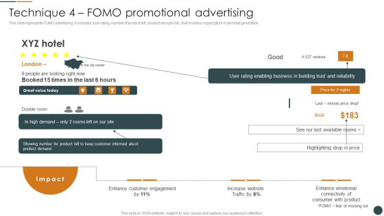Technique 4 FOMO Promotional Advertising Brand Promotion Techniques To Enhance Rules PDF Technique 4 FOMO Promotional Advertising Brand Promotion Techniques To Enhance Rules PDF