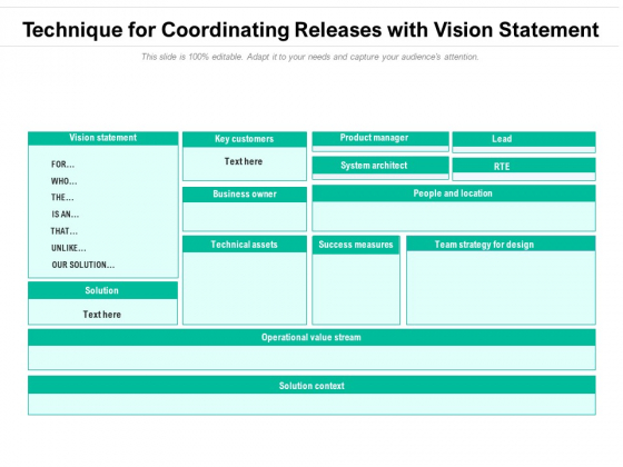 Technique For Coordinating Releases With Vision Statement Ppt PowerPoint Presentation File Layout Ideas PDF Technique For Coordinating Releases With Vision Statement Ppt PowerPoint Presentation File Layout Ideas PDF