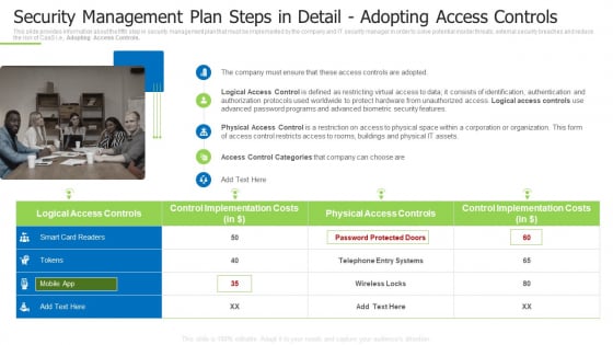 Techniques And Strategies To Reduce Security Management Risks Security Management Plan Steps Portrait PDF