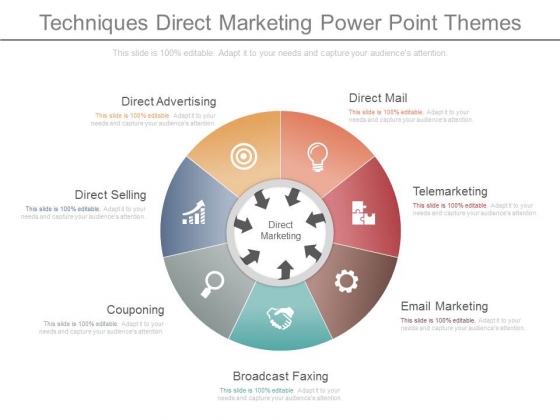 Techniques Direct Marketing Power Point Themes Techniques Direct Marketing Power Point Themes