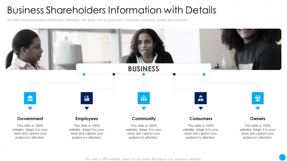 Techniques Increase Stakeholder Value Business Shareholders Information With Details Background PDF Techniques Increase Stakeholder Value Business Shareholders Information With Details Background PDF