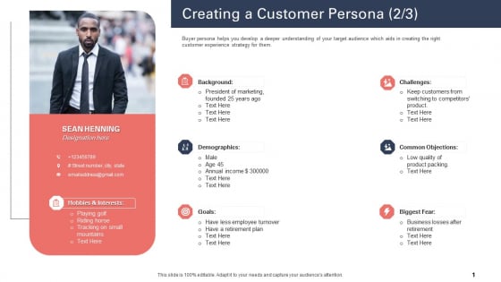 Techniques To Increase Customer Satisfaction Creating A Customer Persona Goals Brochure PDF Techniques To Increase Customer Satisfaction Creating A Customer Persona Goals Brochure PDF