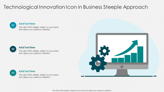 Technological Innovation Icon In Business Steeple Approach Formats PDF