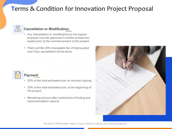Technological Innovation Project Terms And Condition For Innovation Project Proposal Pictures PDF Technological Innovation Project Terms And Condition For Innovation Project Proposal Pictures PDF