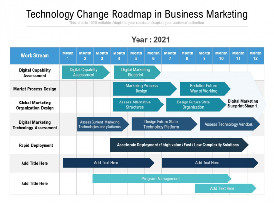 Technology Change Roadmap In Business Marketing Ppt PowerPoint Presentation Infographics Maker PDF Technology Change Roadmap In Business Marketing Ppt PowerPoint Presentation Infographics Maker PDF
