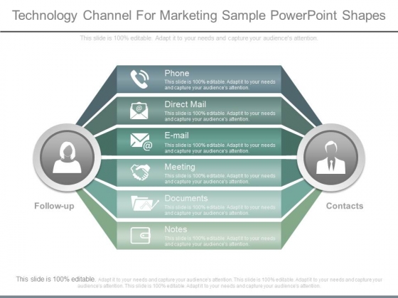 Technology Channel For Marketing Sample Powerpoint Shapes Technology Channel For Marketing Sample Powerpoint Shapes