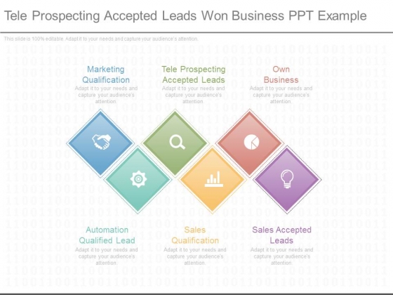 Tele Prospecting Accepted Leads Won Business Ppt Example Tele Prospecting Accepted Leads Won Business Ppt Example