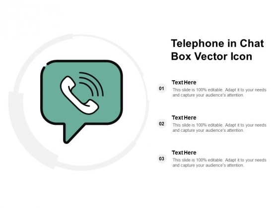 Telephone In Chat Box Vector Icon Ppt PowerPoint Presentation Outline Smartart