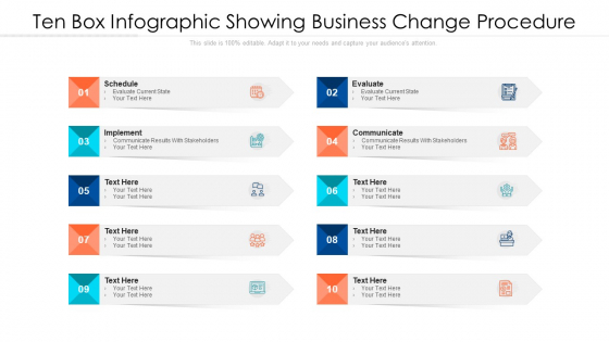 Ten Box Infographic Showing Business Change Procedure Ppt PowerPoint Presentation File Picture PDF Ten Box Infographic Showing Business Change Procedure Ppt PowerPoint Presentation File Picture PDF
