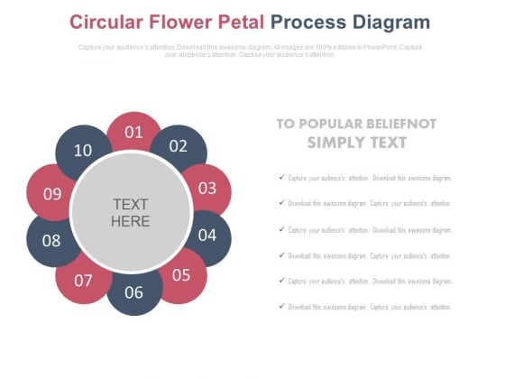 Ten Circular Petals Business Process Diagram Powerpoint Slides Ten Circular Petals Business Process Diagram Powerpoint Slides