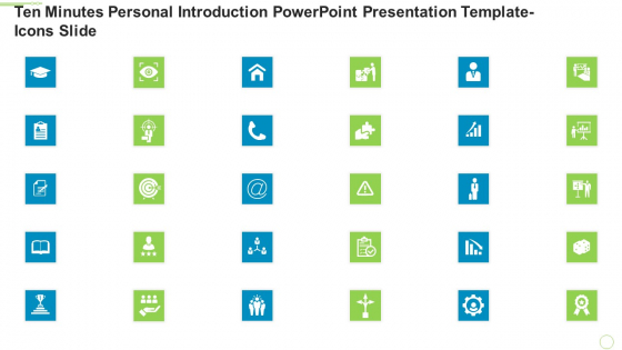 Ten Minutes Personal Introduction PowerPoint Presentation Template Icons Slide Ppt Portfolio Professional PDF