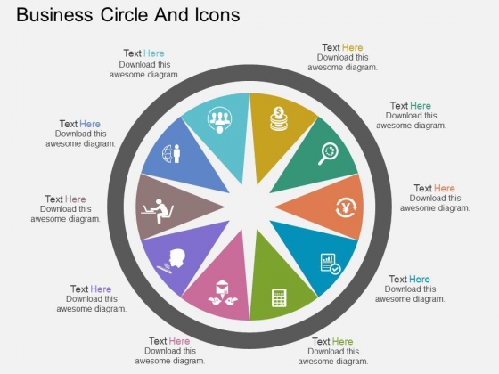 Ten Staged Business Circle And Icons Powerpoint Template Ten Staged Business Circle And Icons Powerpoint Template