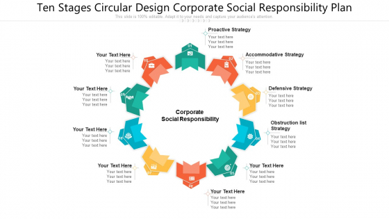 Ten Stages Circular Design Corporate Social Responsibility Plan Ppt PowerPoint Presentation Gallery Guidelines PDF Ten Stages Circular Design Corporate Social Responsibility Plan Ppt PowerPoint Presentation Gallery Guidelines PDF