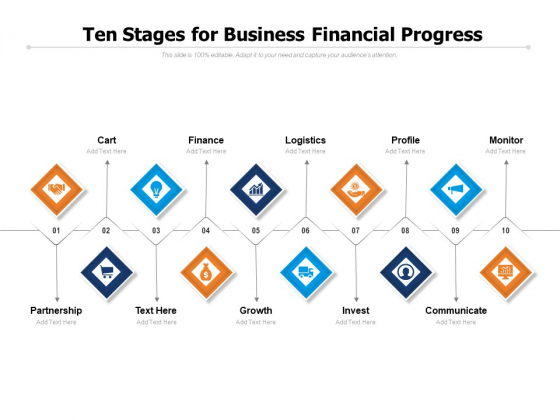 Ten Stages For Business Financial Progress Ppt PowerPoint Presentation Pictures Graphic Images PDF Ten Stages For Business Financial Progress Ppt PowerPoint Presentation Pictures Graphic Images PDF