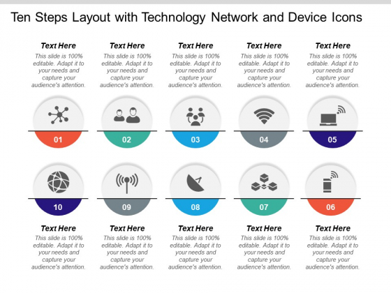 Ten Steps Layout With Technology Network And Device Icons Ppt PowerPoint Presentation Outline Inspiration Ten Steps Layout With Technology Network And Device Icons Ppt PowerPoint Presentation Outline Inspiration