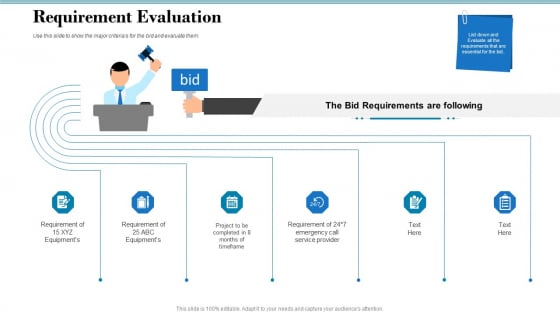 Tender Assessment Requirement Evaluation Ppt File Format Ideas PDF Tender Assessment Requirement Evaluation Ppt File Format Ideas PDF