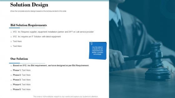 Tender Assessment Solution Design Ppt Slides Design Inspiration PDF
