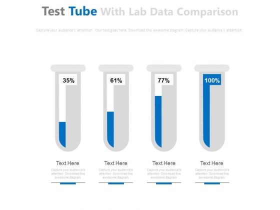 Test Tubes For Financial Ratio Analysis Powerpoint Slides