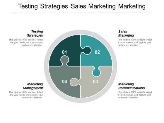 Testing Strategies Sales Marketing Marketing Management Marketing Communications Ppt PowerPoint Presentation Summary Themes