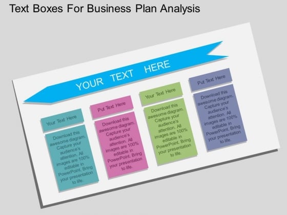 Text Boxes For Business Plan Analysis Powerpoint Template Text Boxes For Business Plan Analysis Powerpoint Template