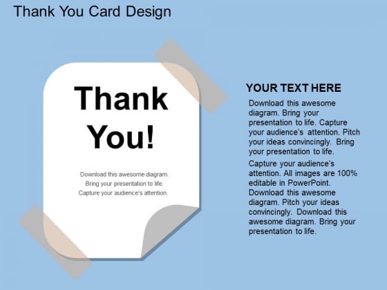Thank You Card Design Powerpoint Template Thank You Card Design Powerpoint Template