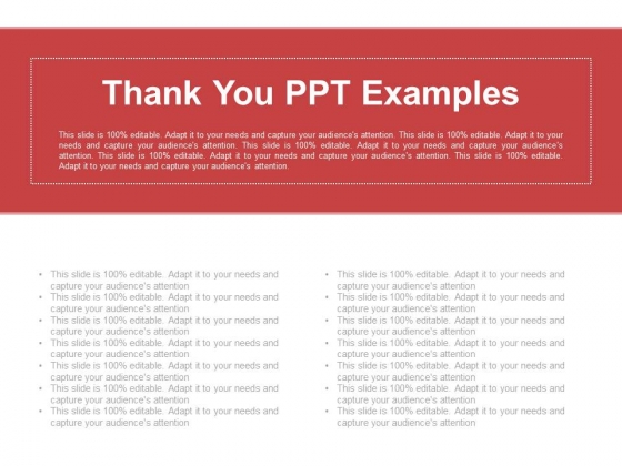 Thank You Ppt Examples Thank You Ppt Examples