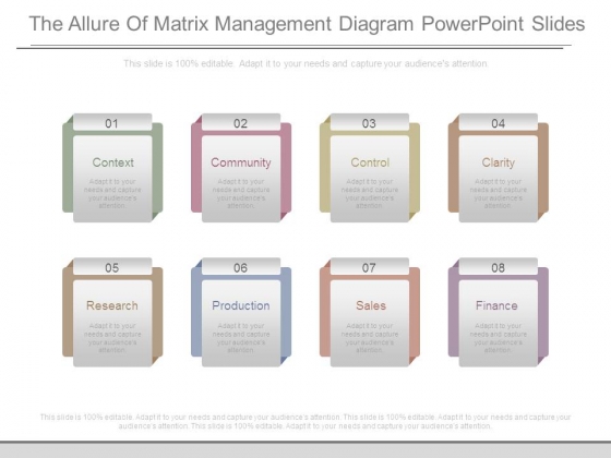 The Allure Of Matrix Management Diagram Powerpoint Slides The Allure Of Matrix Management Diagram Powerpoint Slides