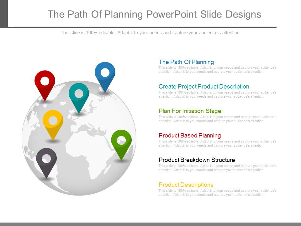 The Path Of Planning Powerpoint Slide Designs