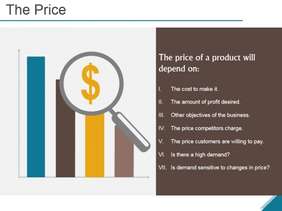 The Price Ppt PowerPoint Presentation Summary