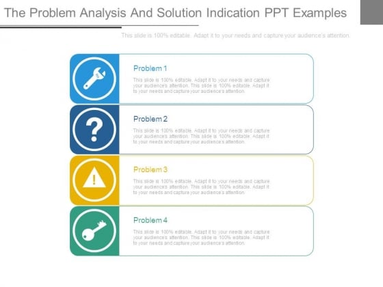 The Problem Analysis And Solution Indication Ppt Examples