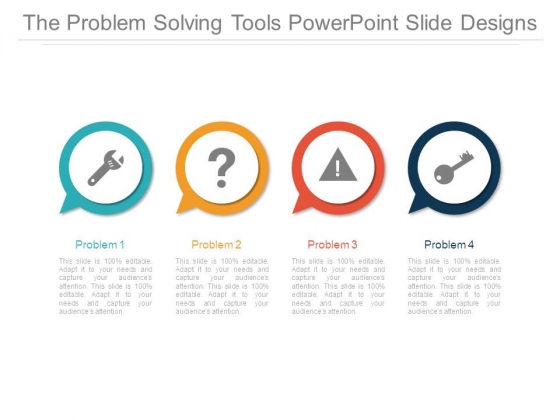 The Problem Solving Tools Powerpoint Slide Designs