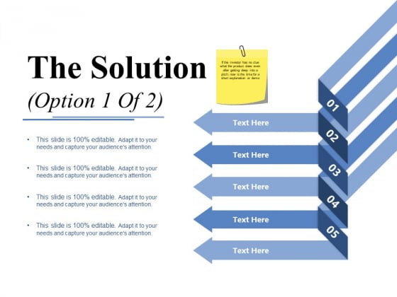 The Solution Template 1 Ppt PowerPoint Presentation Gallery Guidelines The Solution Template 1 Ppt PowerPoint Presentation Gallery Guidelines