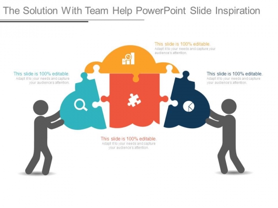 The Solution With Team Help Powerpoint Slide Inspiration