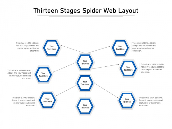 Thirteen Stages Spider Web Layout Ppt PowerPoint Presentation Gallery Background PDF