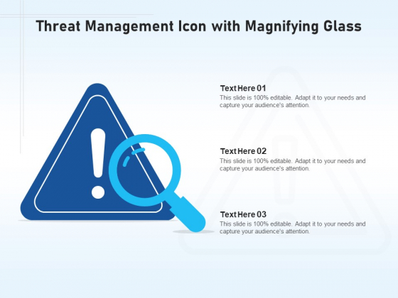 Threat Management Icon With Magnifying Glass Ppt PowerPoint Presentation Outline Designs PDF Threat Management Icon With Magnifying Glass Ppt PowerPoint Presentation Outline Designs PDF
