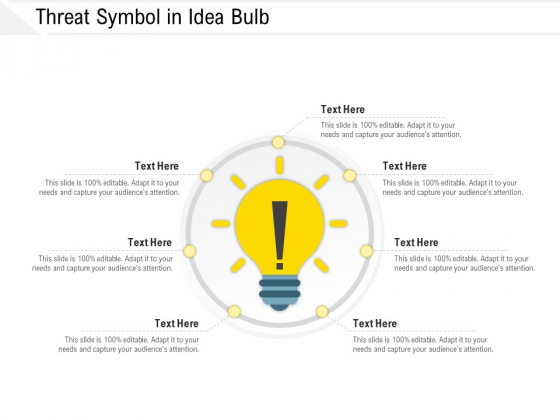 Threat Symbol In Idea Bulb Ppt PowerPoint Presentation Gallery Infographic Template PDF Threat Symbol In Idea Bulb Ppt PowerPoint Presentation Gallery Infographic Template PDF