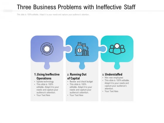 Three Business Problems With Ineffective Staff Ppt PowerPoint Presentation Pictures Graphics Three Business Problems With Ineffective Staff Ppt PowerPoint Presentation Pictures Graphics