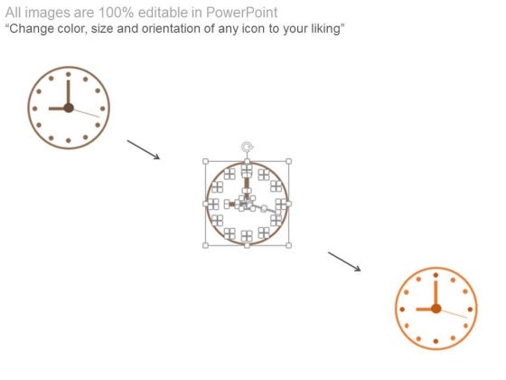 Three Clocks Business Agenda Diagram Powerpoint Slides customizable analytical