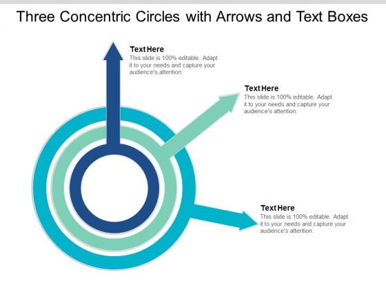 Three Concentric Circles With Arrows And Text Boxes Ppt Powerpoint Presentation Professional Master Slide