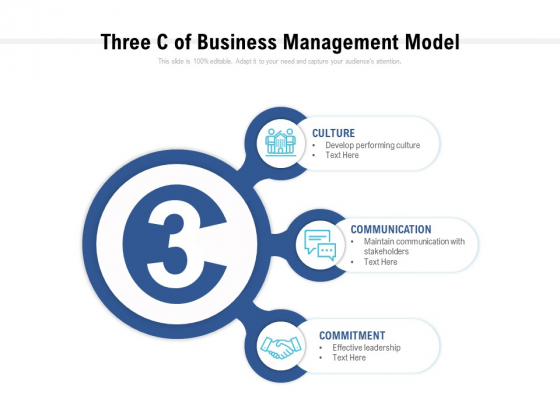 Three Cs Of Business Management Model Ppt PowerPoint Presentation Professional Graphics Three Cs Of Business Management Model Ppt PowerPoint Presentation Professional Graphics
