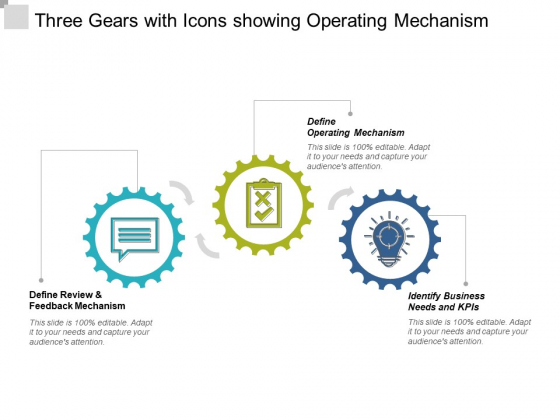 Three Gears With Icons Showing Operating Mechanism Ppt Powerpoint Presentation Slides Slideshow Three Gears With Icons Showing Operating Mechanism Ppt Powerpoint Presentation Slides Slideshow