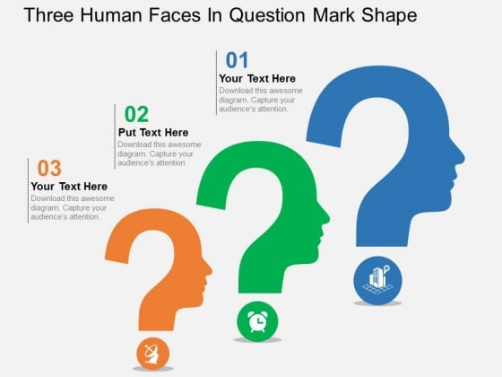 Three Human Faces In Question Mark Shape Powerpoint Templates Three Human Faces In Question Mark Shape Powerpoint Templates