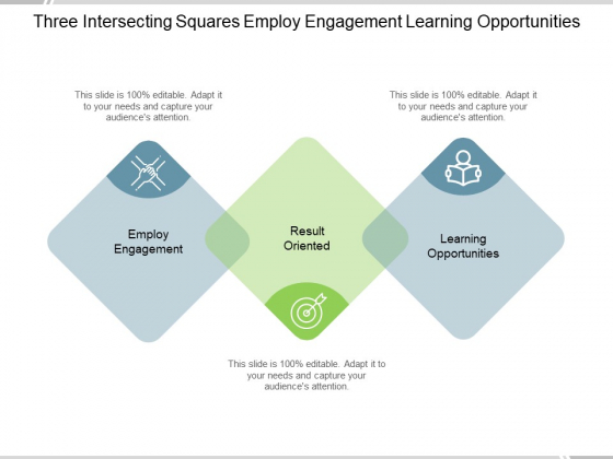 Three Intersecting Squares Employ Engagement Learning Opportunities Ppt PowerPoint Presentation Slide Three Intersecting Squares Employ Engagement Learning Opportunities Ppt PowerPoint Presentation Slide