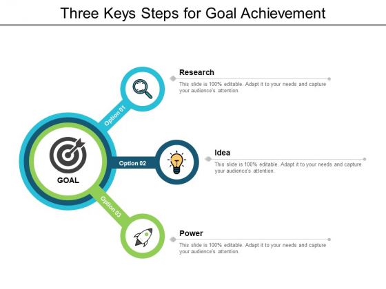 Three Keys Steps For Goal Achievement Ppt PowerPoint Presentation Summary Graphics Three Keys Steps For Goal Achievement Ppt PowerPoint Presentation Summary Graphics