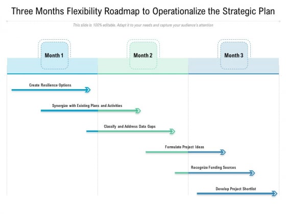 Three Months Flexibility Roadmap To Operationalize The Strategic Plan Graphics Three Months Flexibility Roadmap To Operationalize The Strategic Plan Graphics