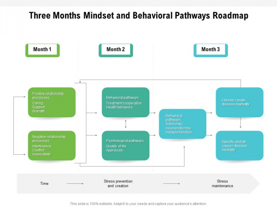Three Months Mindset And Behavioral Pathways Roadmap Pictures Three Months Mindset And Behavioral Pathways Roadmap Pictures