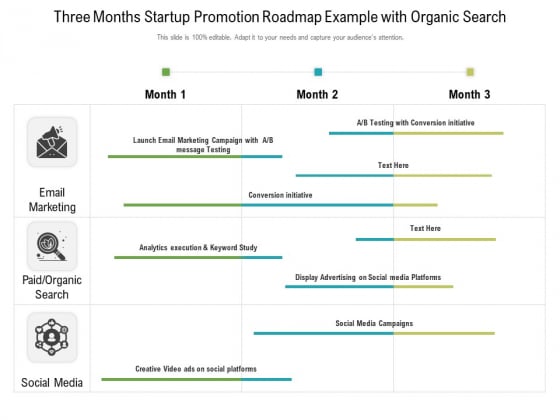 Three Months Startup Promotion Roadmap Example With Organic Search Ideas Three Months Startup Promotion Roadmap Example With Organic Search Ideas