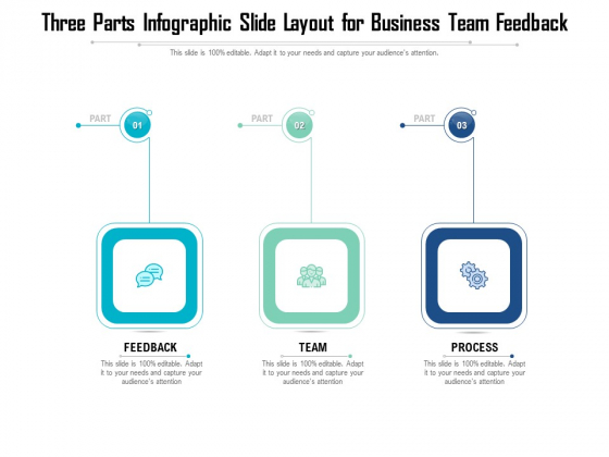 Three Parts Infographic Slide Layout For Business Team Feedback Ppt PowerPoint Presentation Gallery Introduction PDF Three Parts Infographic Slide Layout For Business Team Feedback Ppt PowerPoint Presentation Gallery Introduction PDF