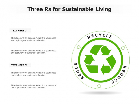 Three Rs For Sustainable Living Ppt PowerPoint Presentation Summary Inspiration PDF Three Rs For Sustainable Living Ppt PowerPoint Presentation Summary Inspiration PDF