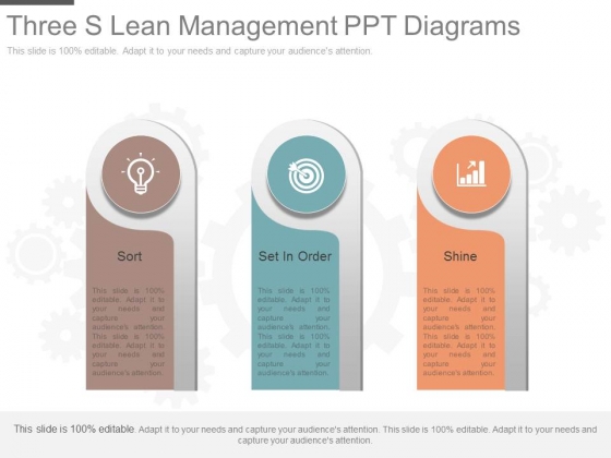 Three S Lean Management Ppt Diagrams Three S Lean Management Ppt Diagrams